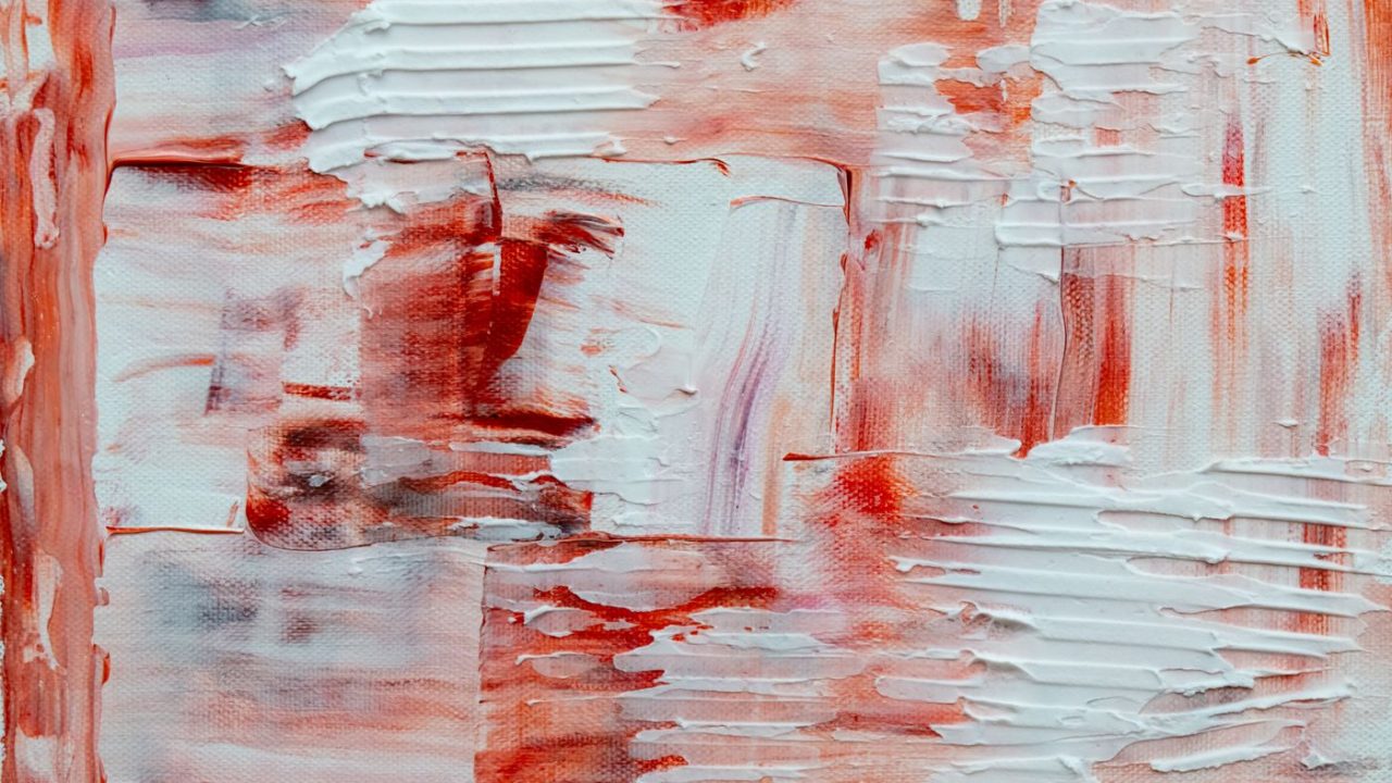 Mid-Century Abstract Oil Painting, Signed